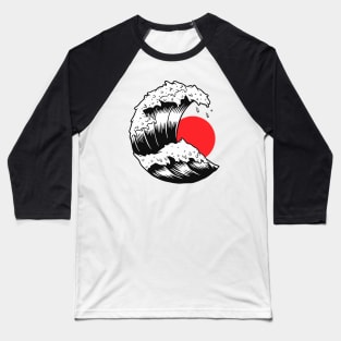 The Great Wave off Kanagawa Baseball T-Shirt